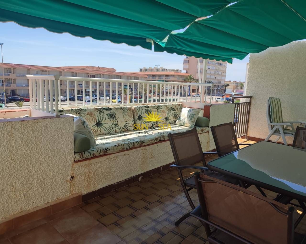 Terrace of Flat to rent in La Manga del Mar Menor  with Air Conditioner, Heating and Terrace