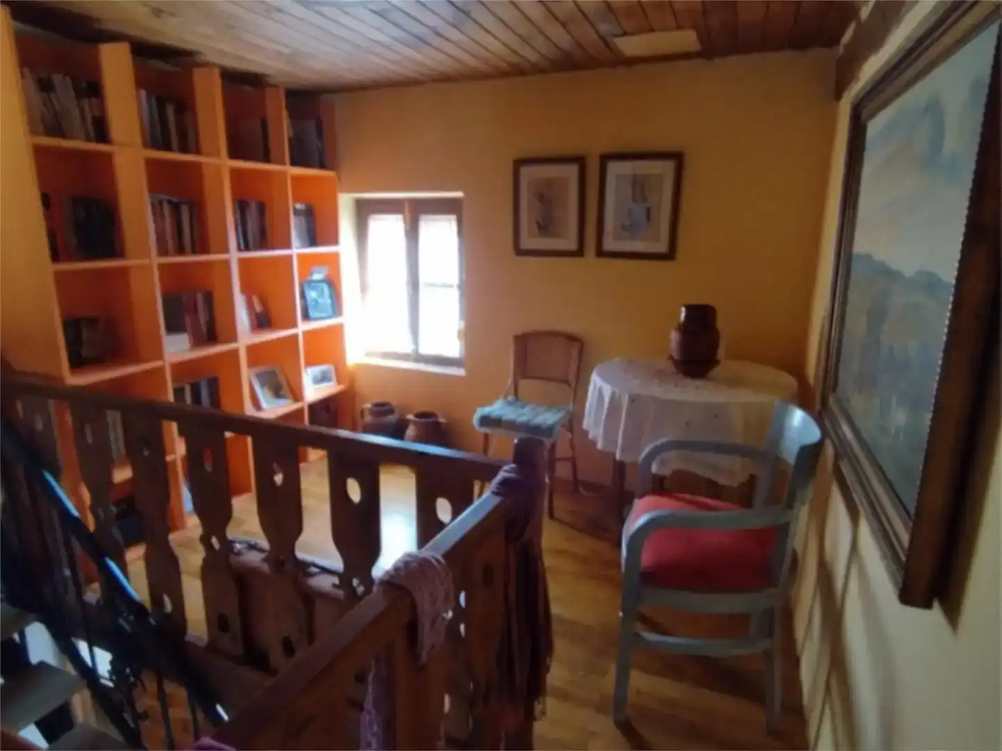 Menjador de Pis en venda en Saldaña amb Jardí privat, Parquet i Moblat