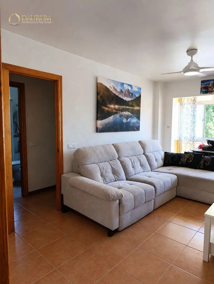Sala de estar de Piso en venta en Málaga con Calefacción, Terraza y Amueblado