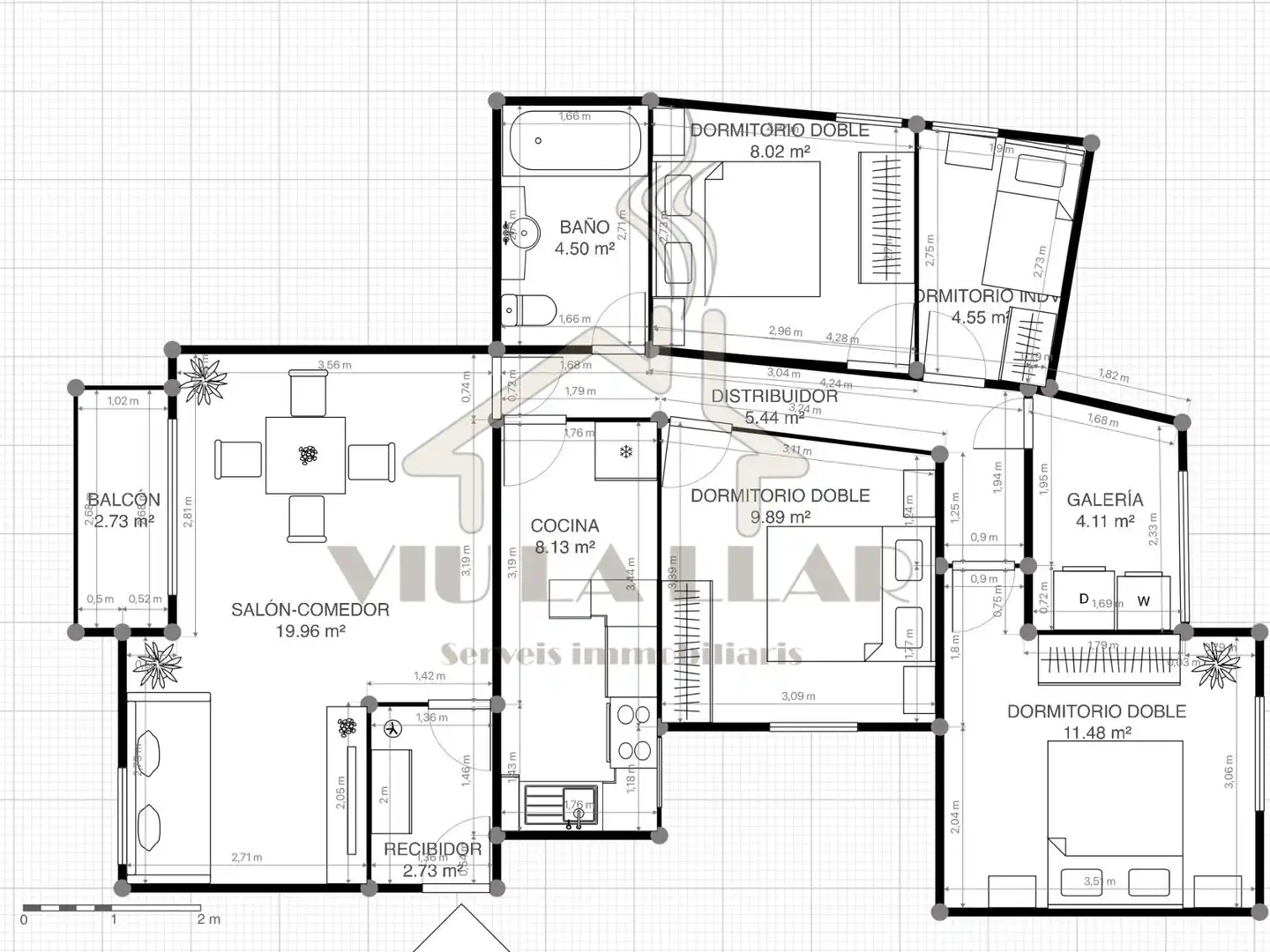 Wohnung zum Verkauf in Mataró mit Klimaanlage und Heizung