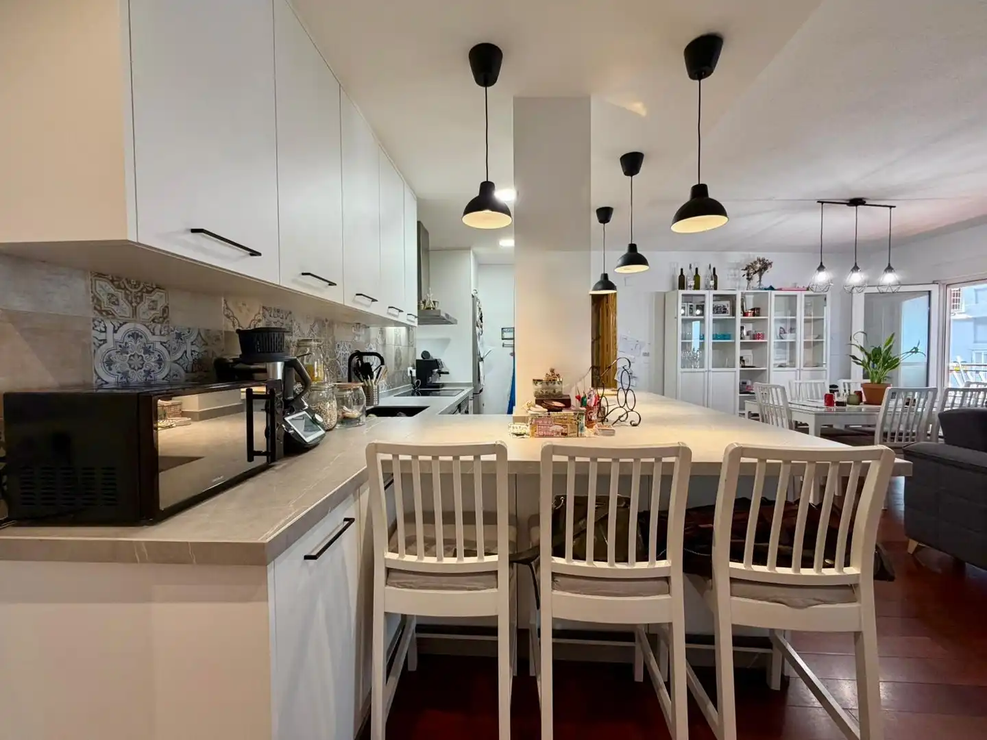 Kitchen of Flat for sale in Granada  with Air Conditioner, Parquet flooring and Balcony