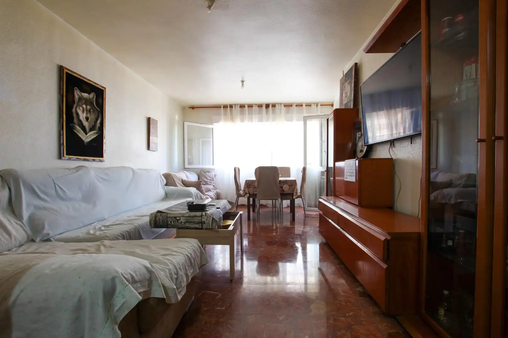 Living room of Flat for sale in Águilas  with Terrace, Furnished and Balcony