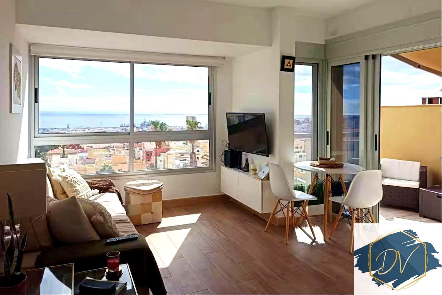 Sala de estar de Piso de alquiler en  Santa Cruz de Tenerife Capital con Terraza y Amueblado