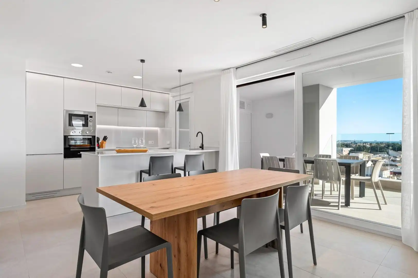 Cocina de Apartamento en venta en Los Alcázares con Aire acondicionado, Calefacción y Terraza