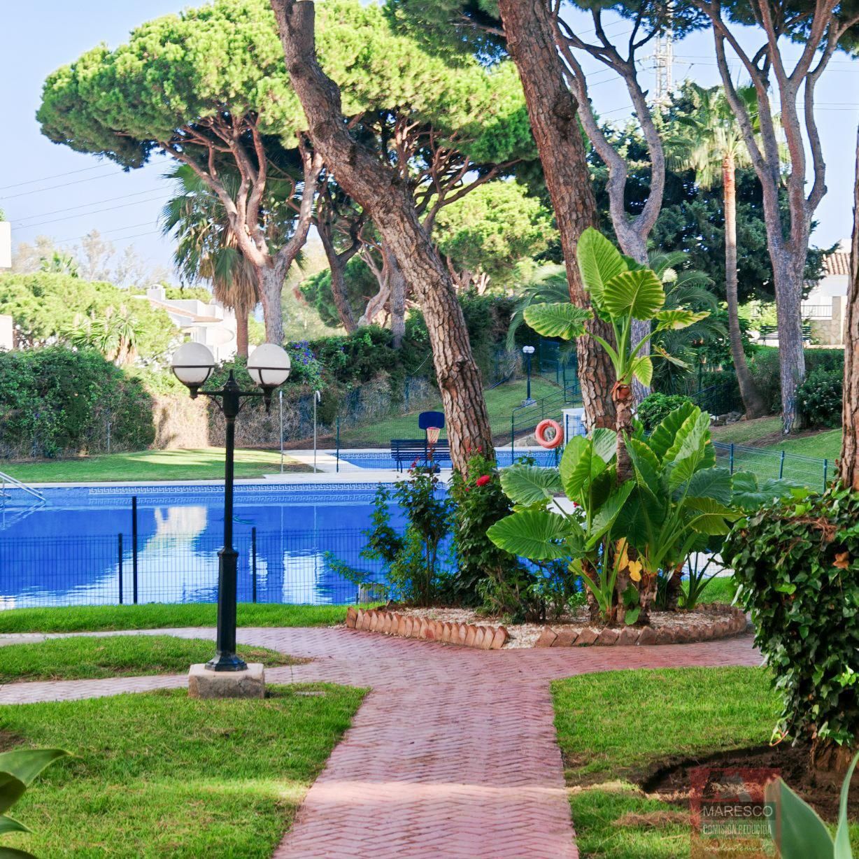 Garden of Flat for sale in Mijas  with Air Conditioner, Terrace and Community pool