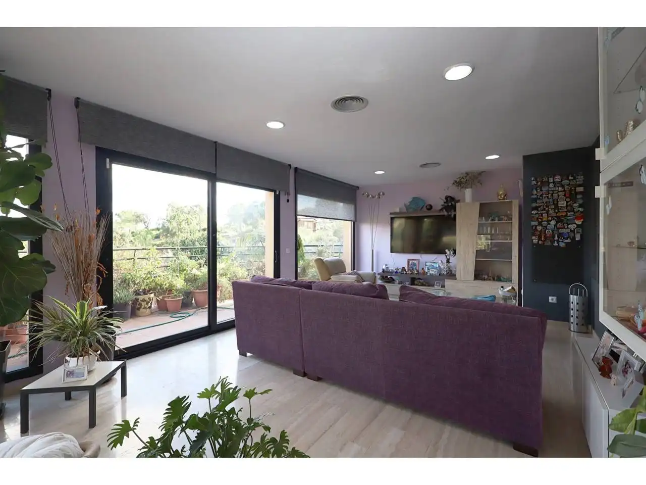 Sala d'estar de Casa o xalet en venda en Lloret de Mar amb Aire condicionat, Calefacció i Jardí privat