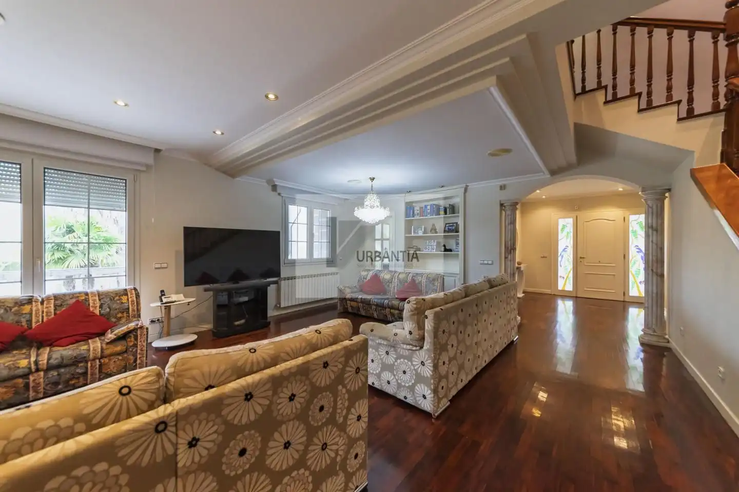 Sala de estar de Casa o chalet en venta en Berrioplano / Berriobeiti con Aire acondicionado, Calefacción y Jardín privado