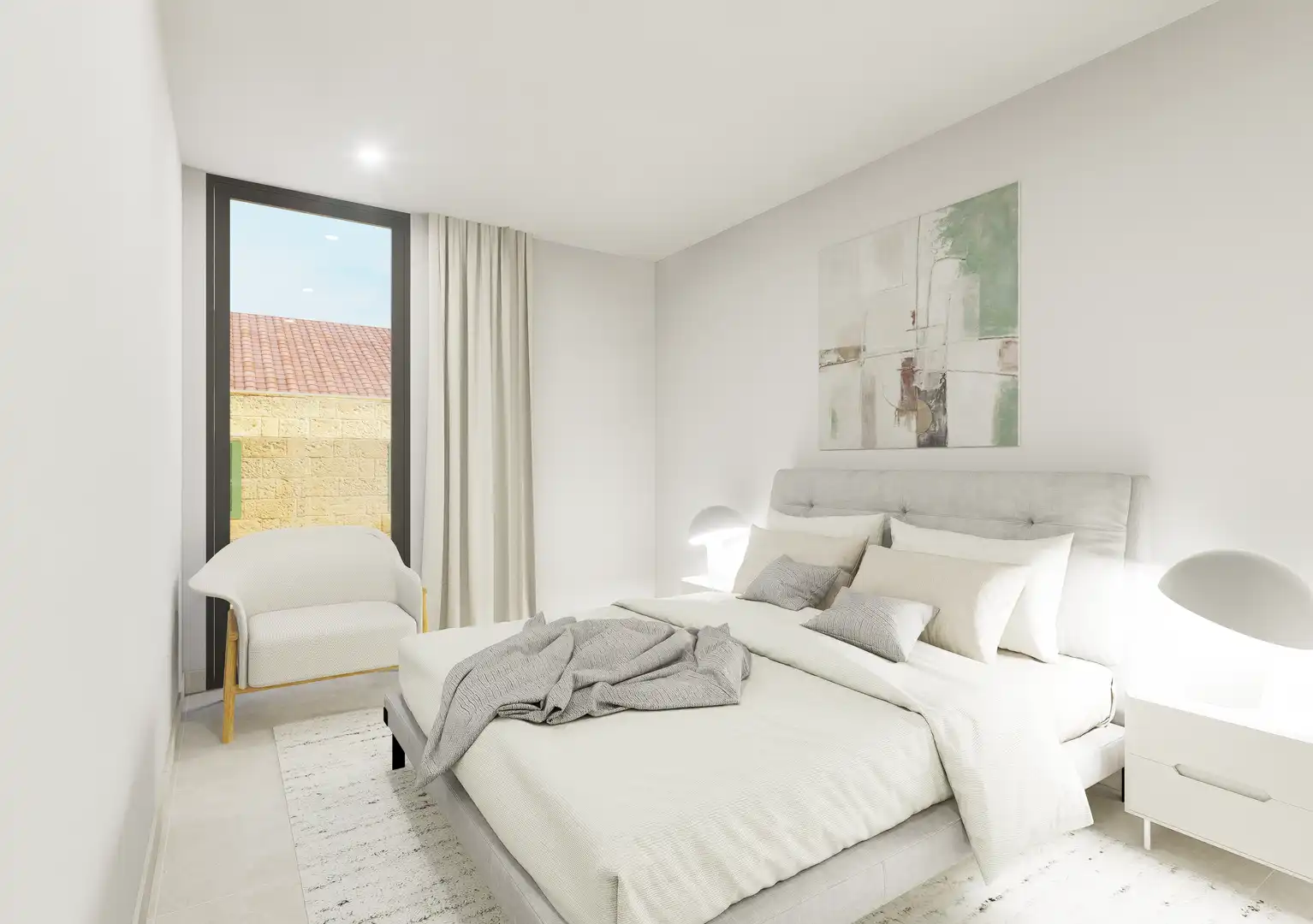 Bedroom of Flat for sale in Inca  with Air Conditioner, Heating and Terrace