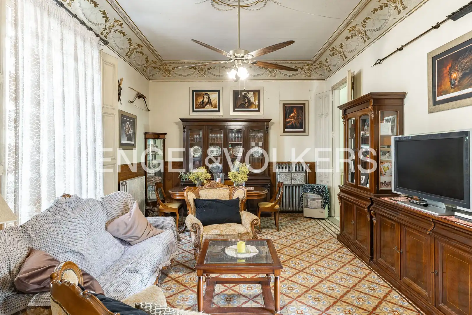 Sala de estar de Casa adosada en venta en Sant Celoni con Calefacción, Jardín privado y Terraza