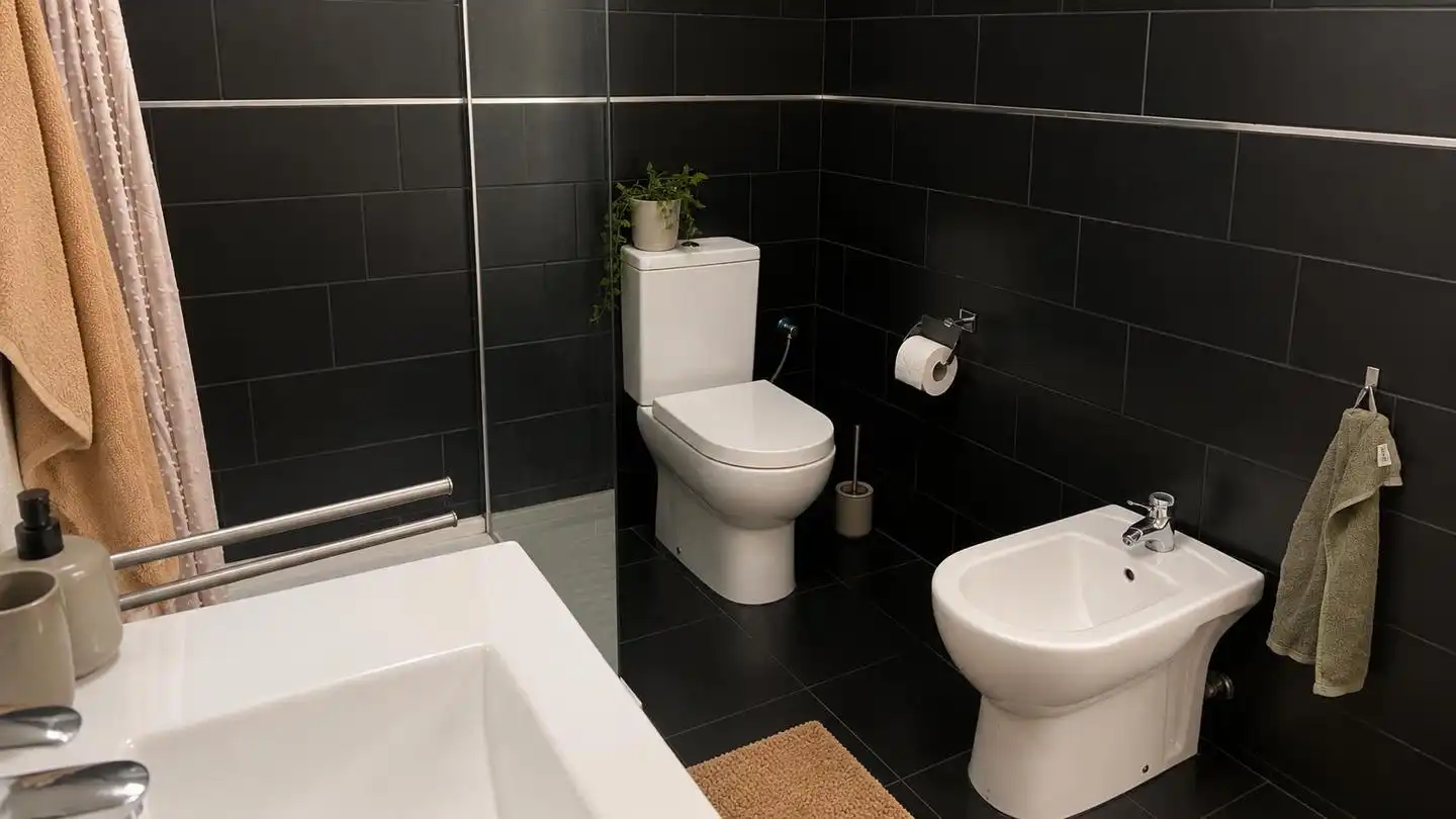 Bathroom of Detached homes for rent in Santa Lucía de Tirajana  with Air Conditioner, Terrace and Furnished