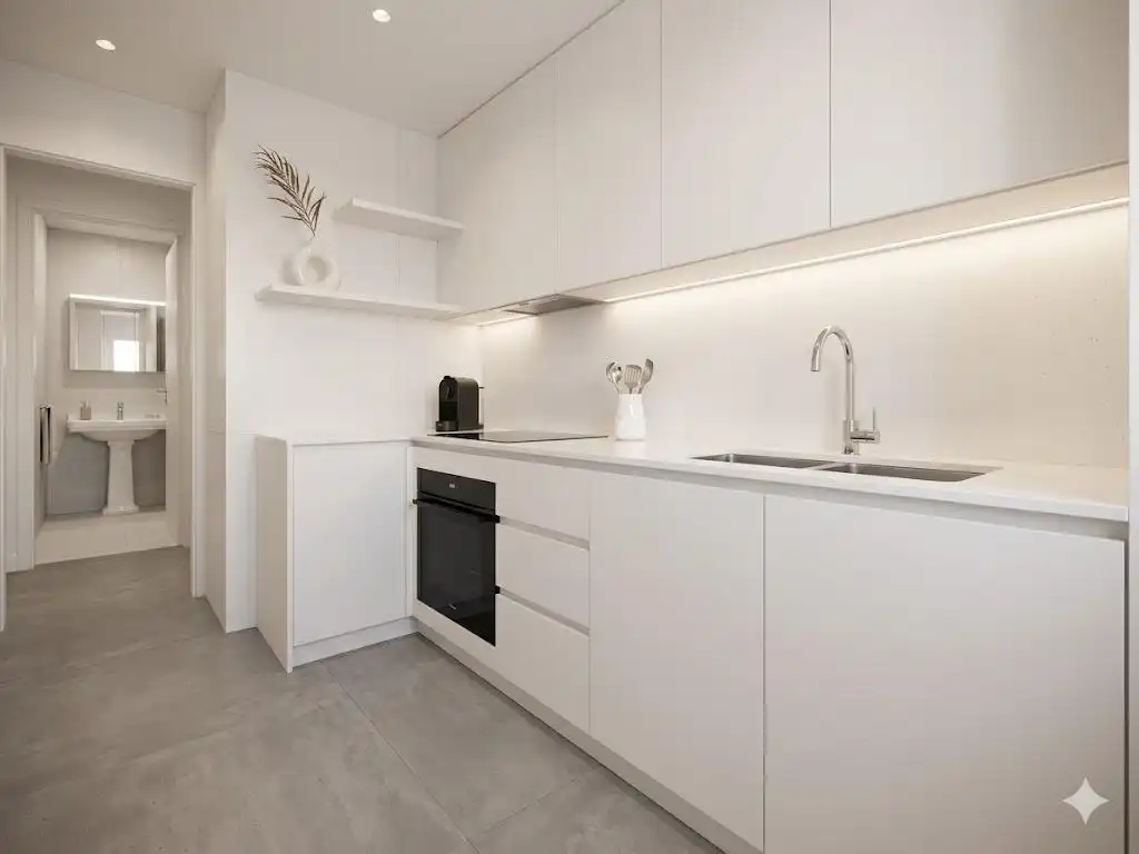 Kitchen of Flat for sale in Águilas  with Terrace, Furnished and Balcony