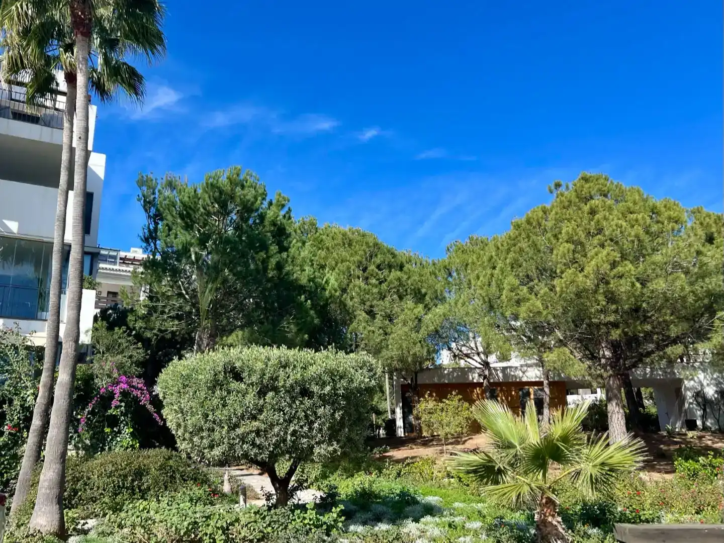 Garten von Wohnung zur Miete in Mijas mit Klimaanlage, Privatgarten und Terrasse