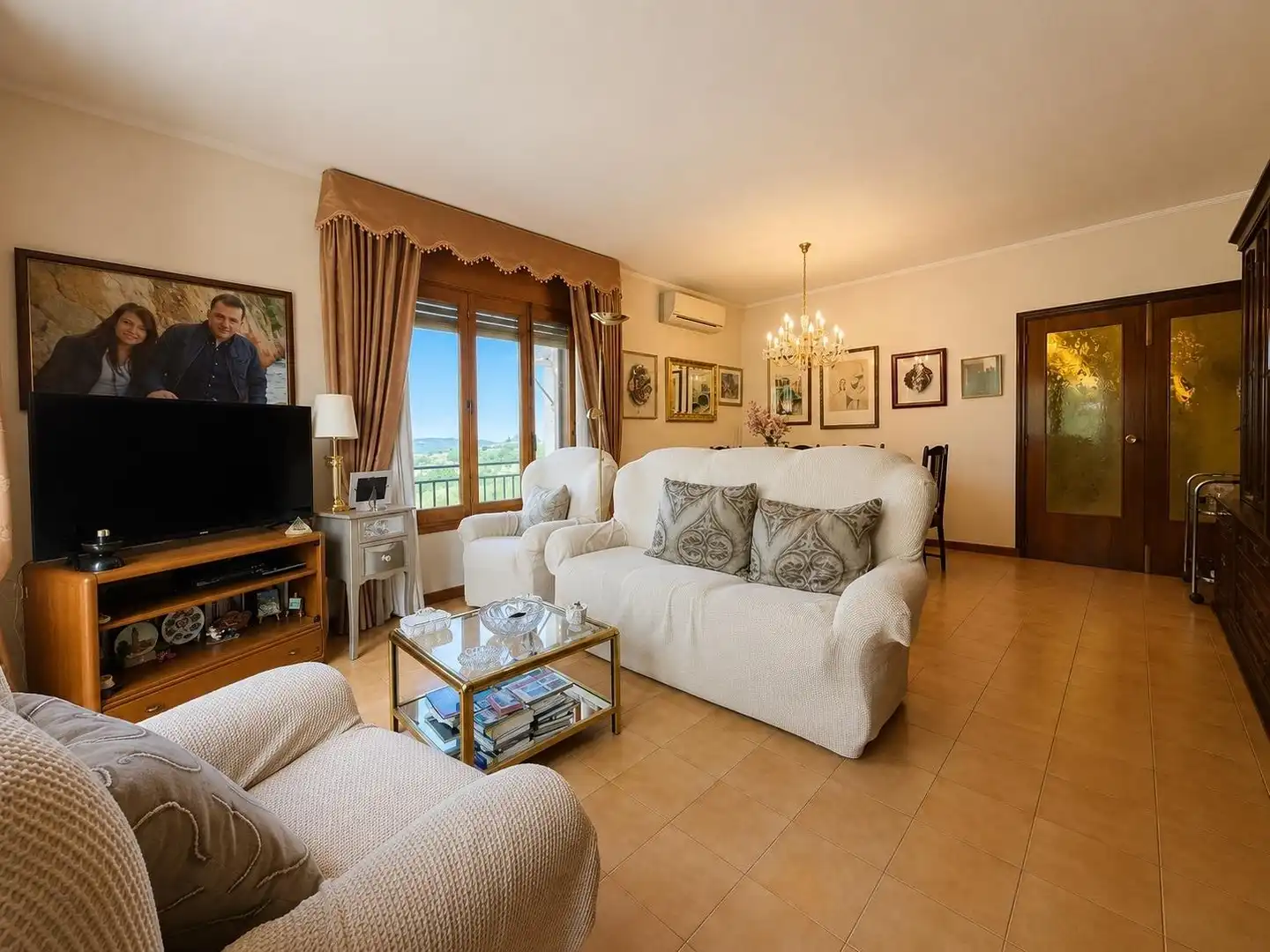 Sala de estar de Casa o chalet en venta en El Vilosell con Jardín privado y Terraza