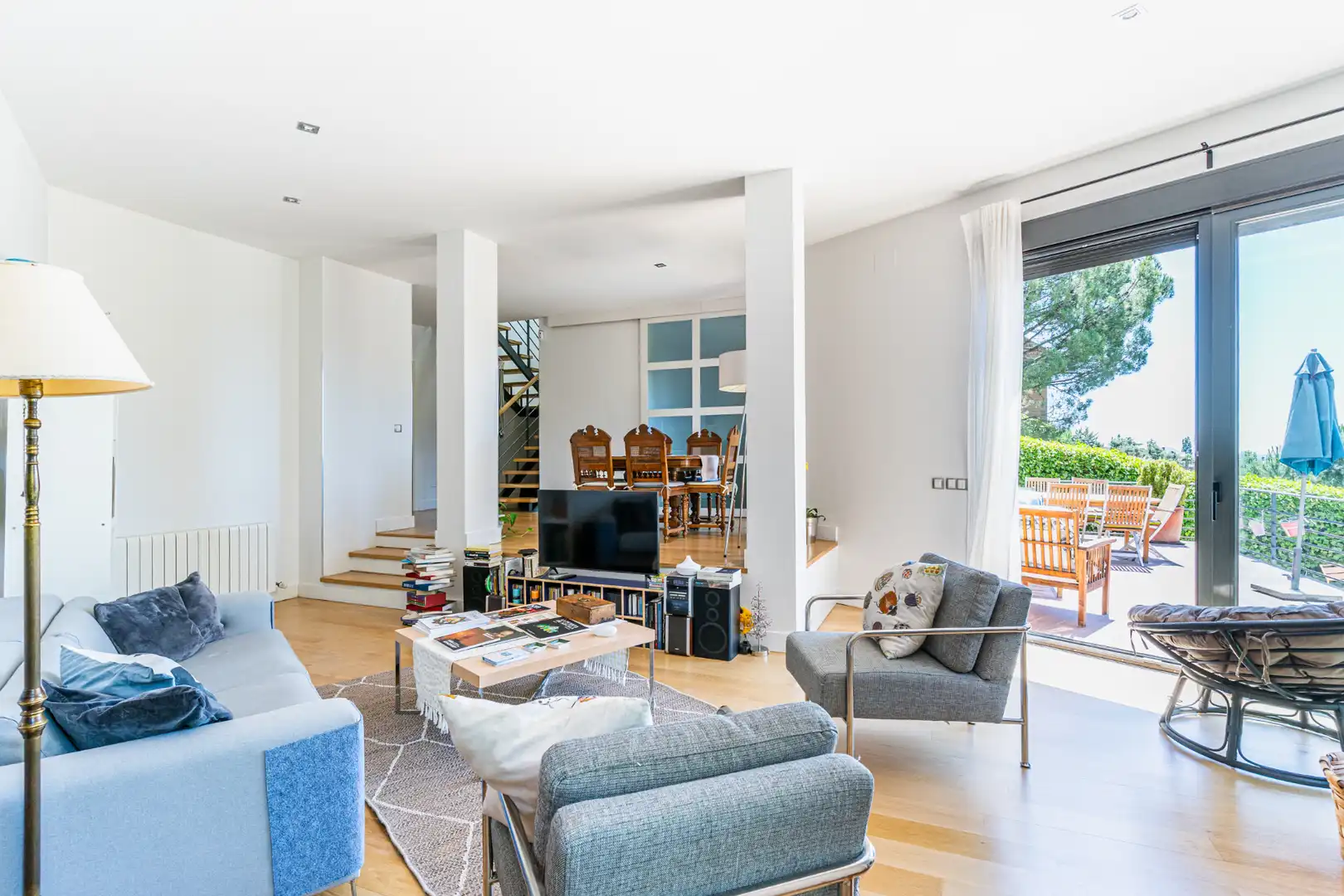Wohnzimmer von Haus oder Chalet zum Verkauf in Torrelodones mit Heizung, Privatgarten und Schwimmbad