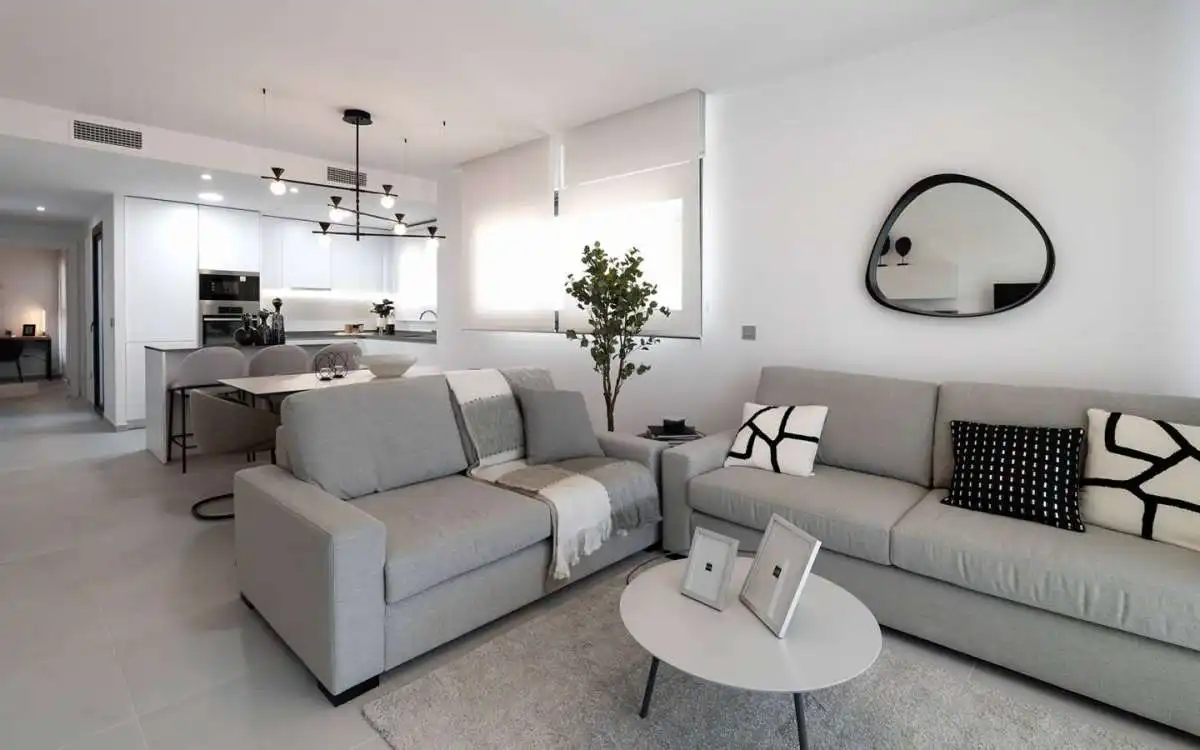 Wohnzimmer von Wohnung zum Verkauf in Benidorm mit Terrasse und Gemeinschaftspool