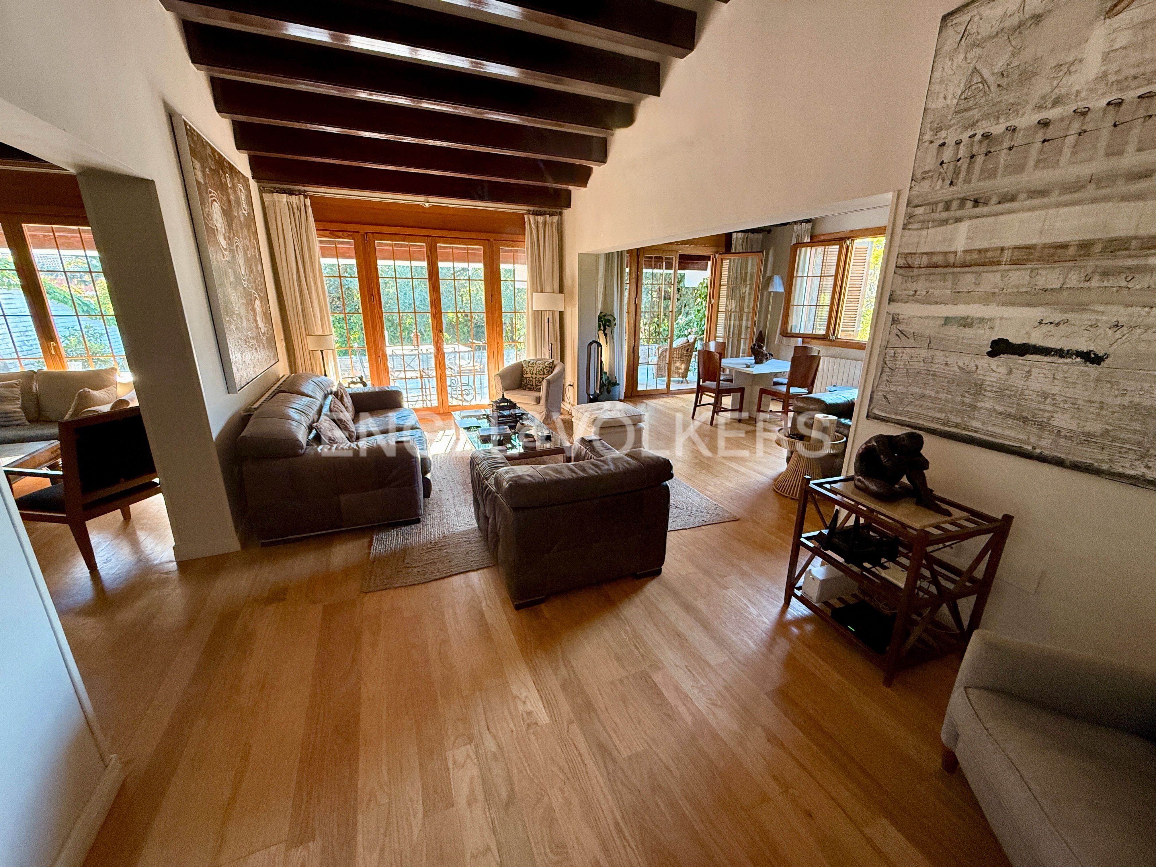 Sala d'estar de Casa o xalet de lloguer en Algete amb Aire condicionat, Calefacció i Jardí privat