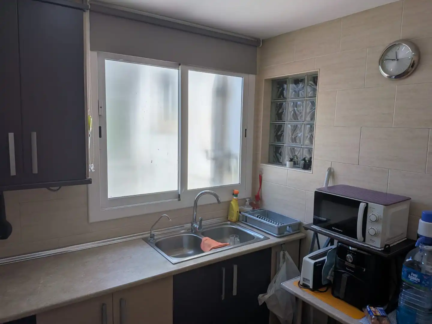 Kitchen of Flat for sale in Sabadell  with Air Conditioner, Parquet flooring and Furnished