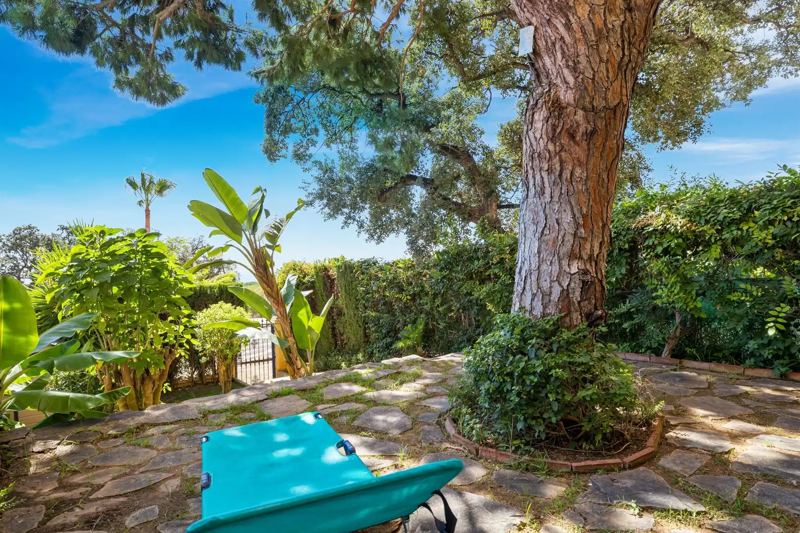 Garten von Wohnung zur Miete in Mijas mit Klimaanlage, Heizung und Privatgarten