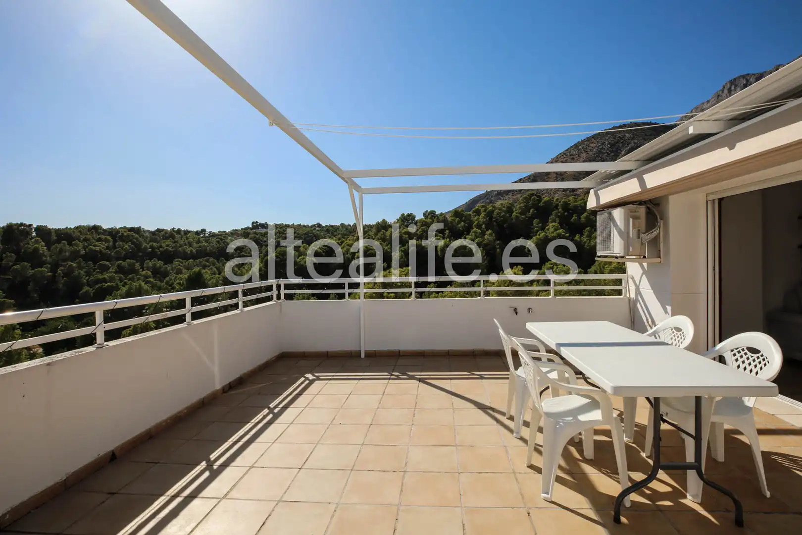Terrasse von Wohnungen zur Miete in Altea mit Klimaanlage, Heizung und Terrasse