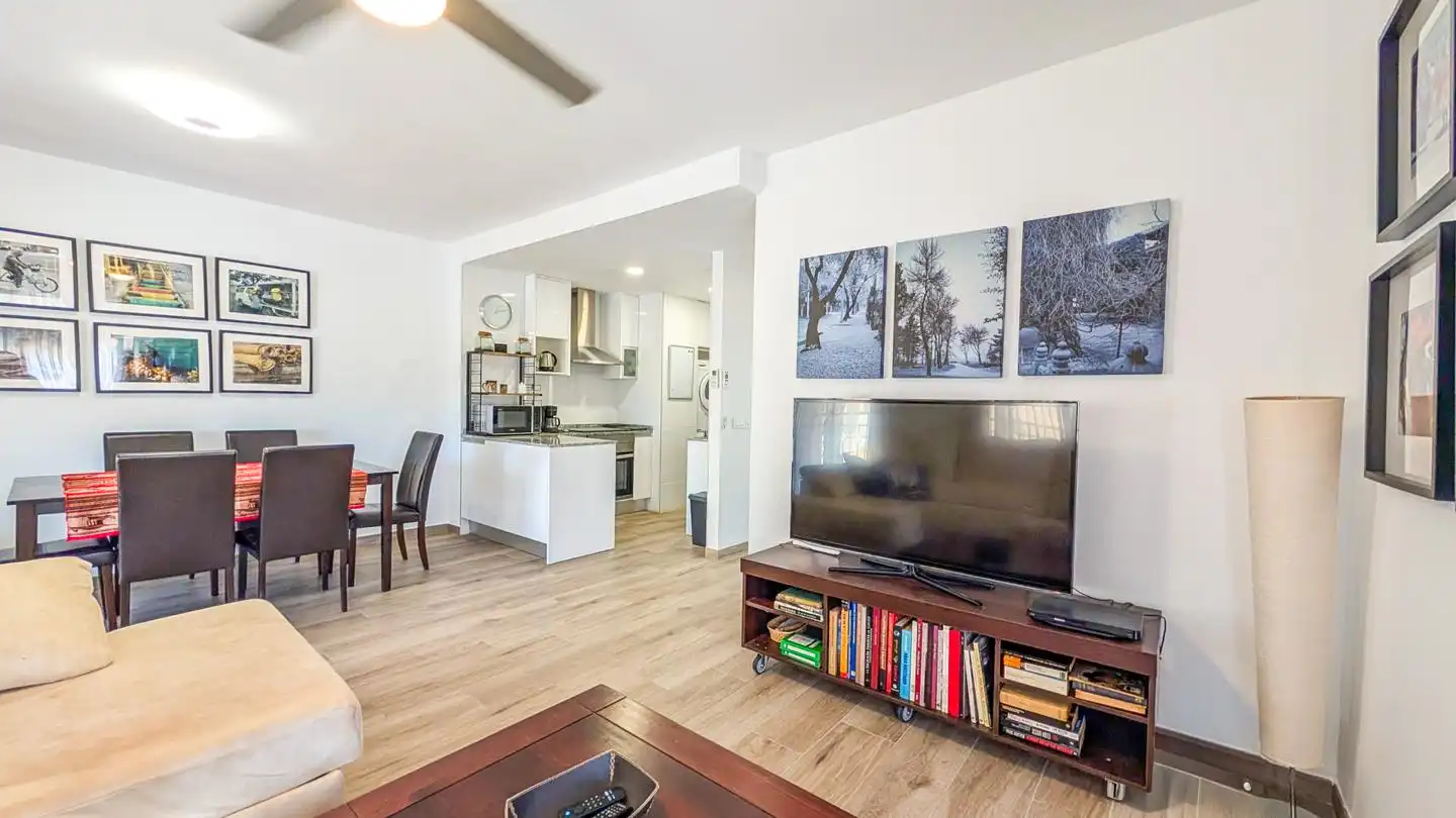 Wohnzimmer von Wohnung zum Verkauf in Santa Pola mit Klimaanlage, Terrasse und Möbliert