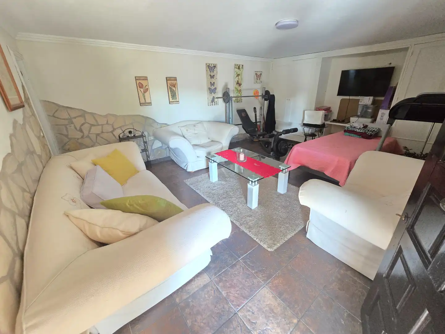 Sala d'estar de Casa o xalet en venda en Arona amb Aire condicionat, Jardí privat i Parquet
