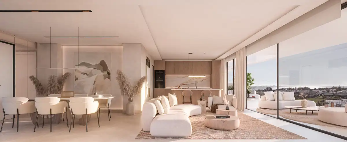 Sala de estar de Planta baja en venta en Estepona con Jardín privado, Terraza y Trastero