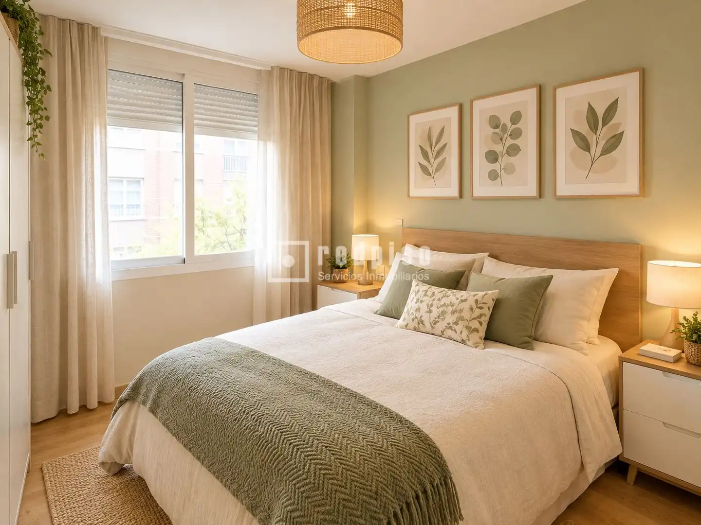 Schlafzimmer von Wohnung zum Verkauf in Madrid mit Klimaanlage, Heizung und Möbliert