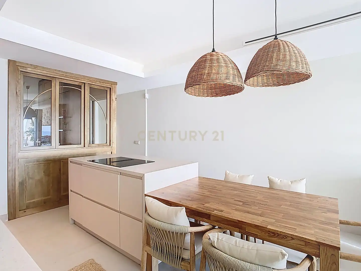 Cocina de Piso de alquiler en Rincón de la Victoria con Aire acondicionado y TV