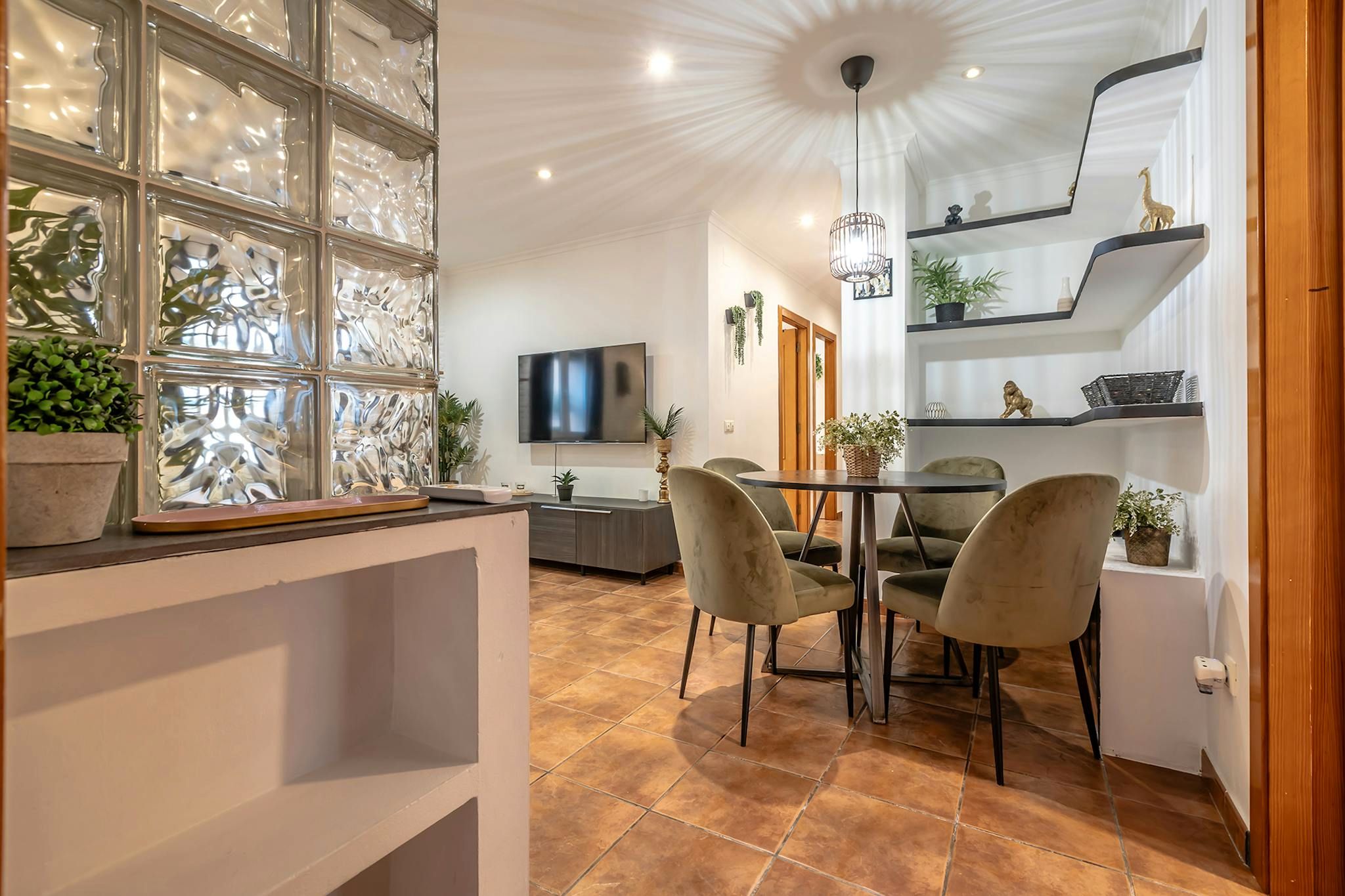 Dining room of Flat for rent in  Valencia Capital  with Air Conditioner, Heating and Private garden