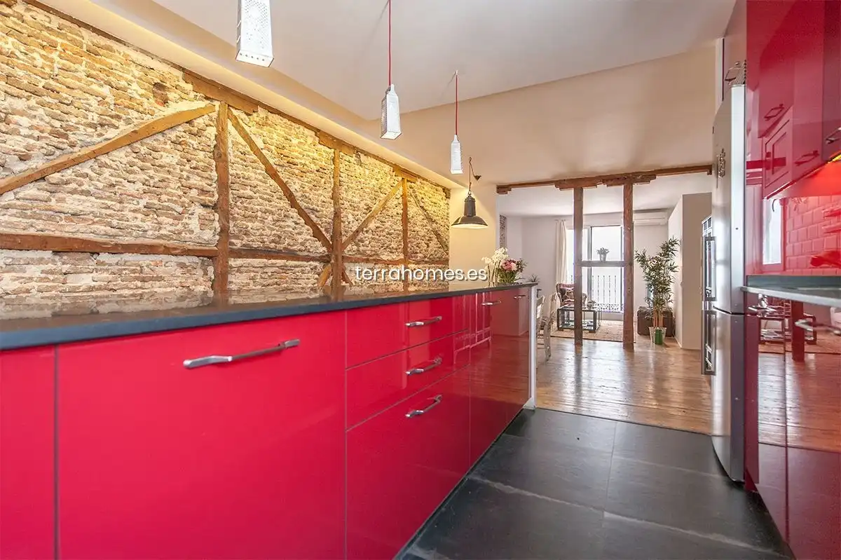 Cocina de Dúplex de alquiler en Madrid con Aire acondicionado, Calefacción y Amueblado