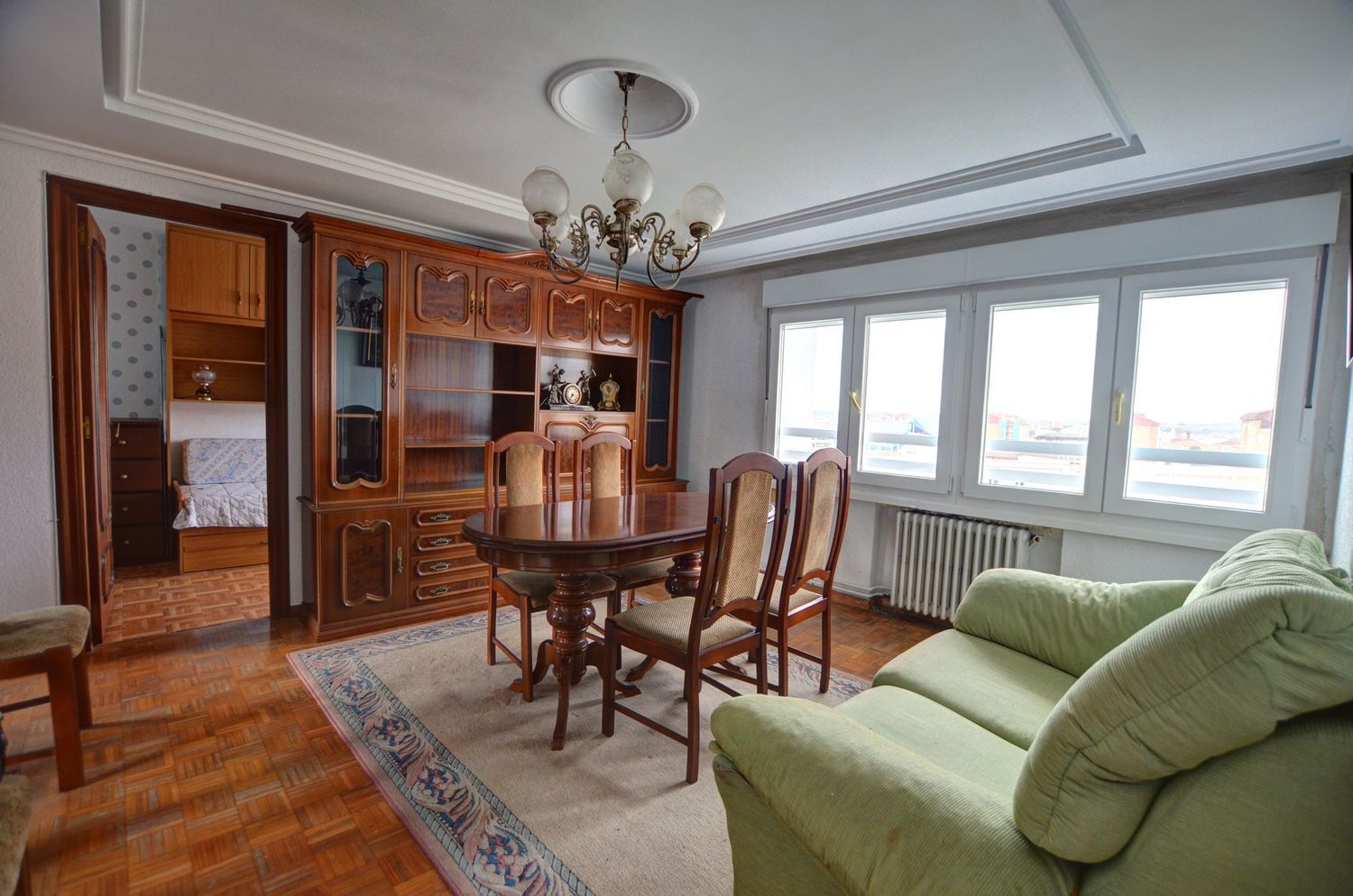Dining room of Flat for sale in Avilés  with Heating, Storage room and Swimming Pool
