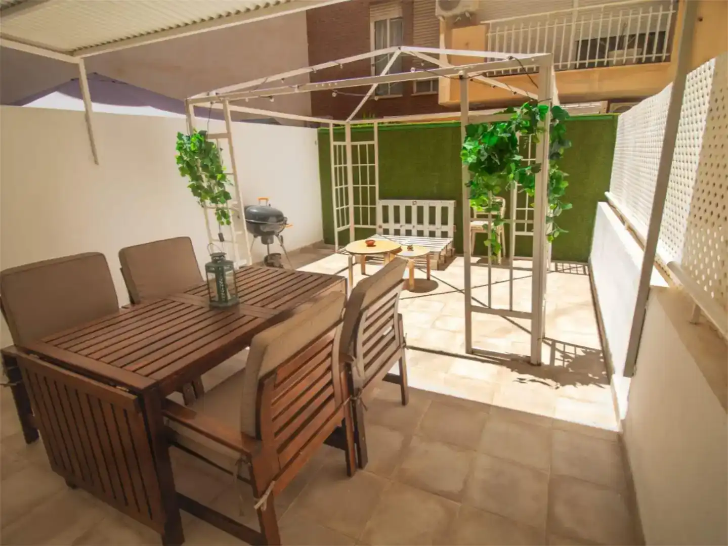 Terrasse von Wohnung zur Miete in Málaga Capital mit Klimaanlage