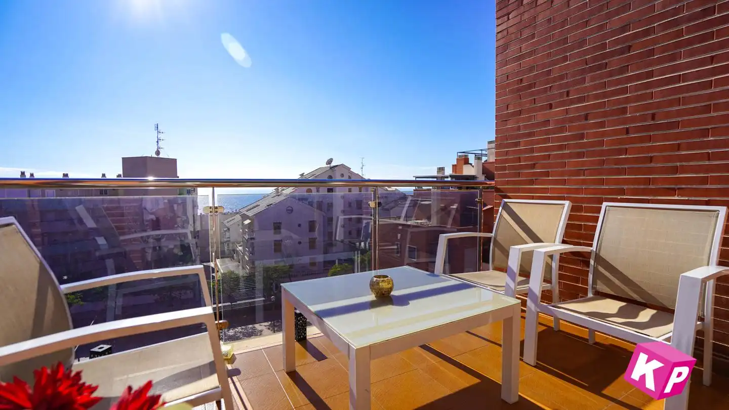 Terrasse von Wohnung zum Verkauf in Santa Pola mit Klimaanlage, Heizung und Terrasse
