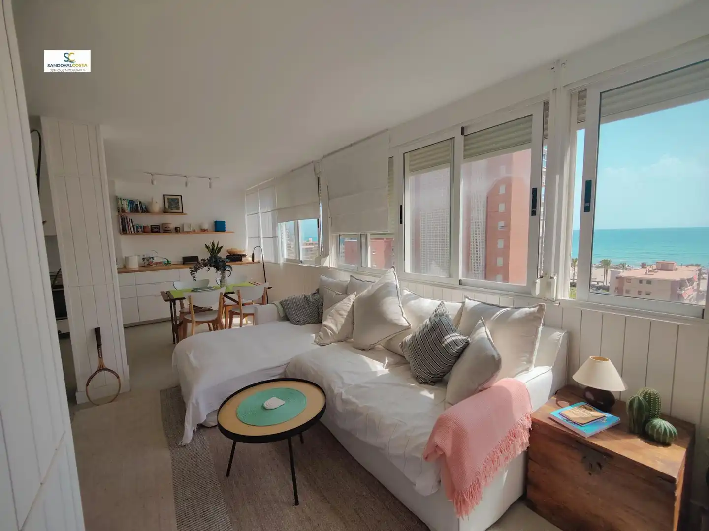 Wohnzimmer von Wohnung zur Miete in Alicante / Alacant mit Klimaanlage und Möbliert