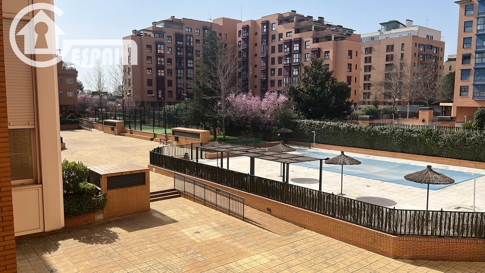 Vista exterior de Pis de lloguer en  Madrid Capital amb Parquet, Moblat i Piscina comunitària