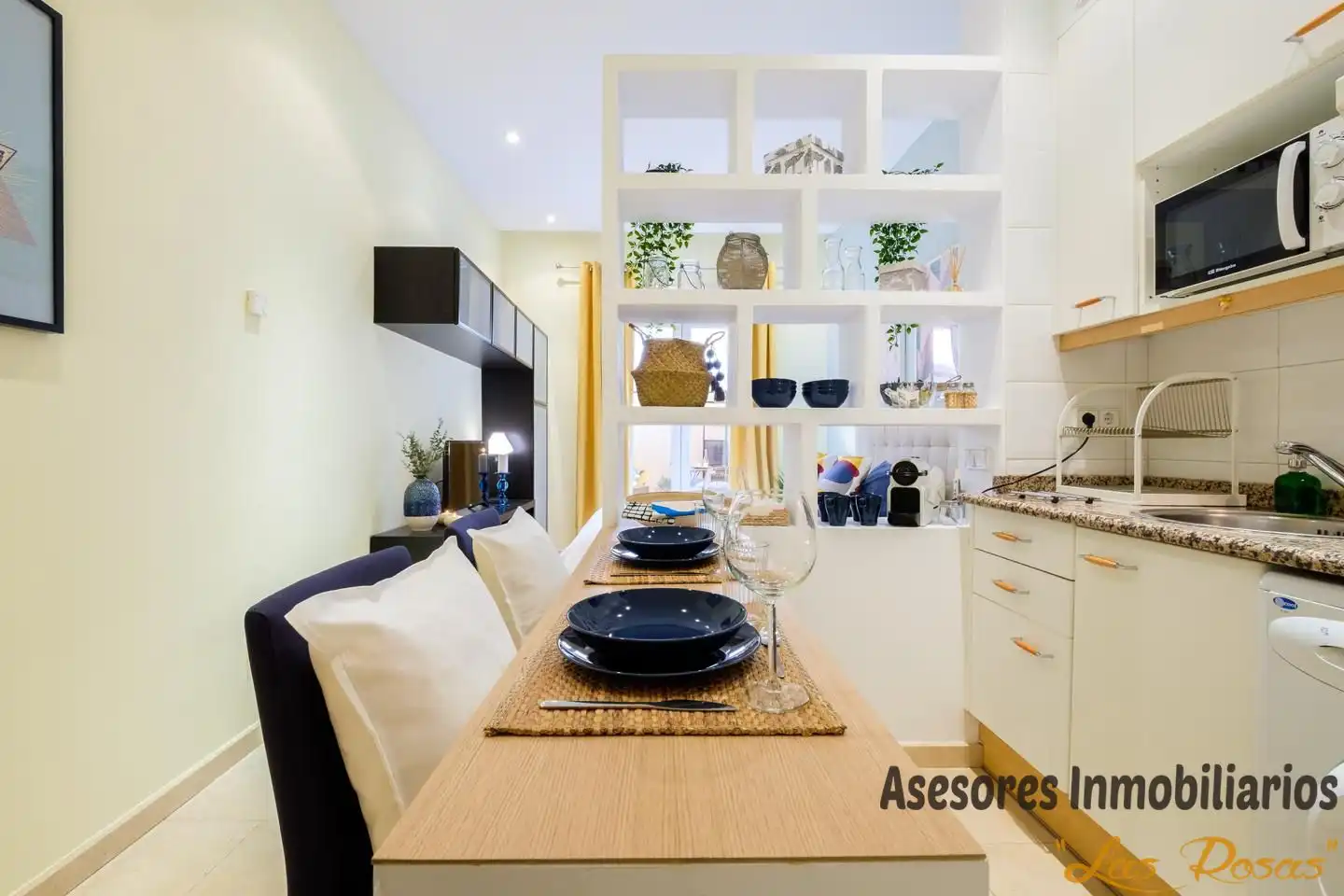 Küche von Wohnung zur Miete in Madrid mit Klimaanlage und Möbliert