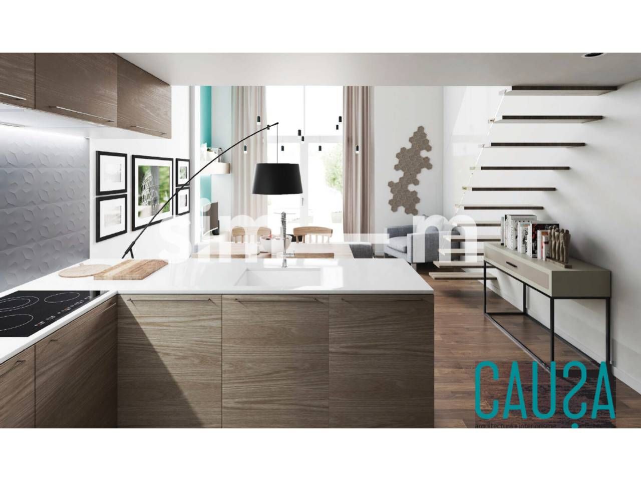 Cocina de Piso en venta en Vic con Calefacción, Jardín privado y Terraza