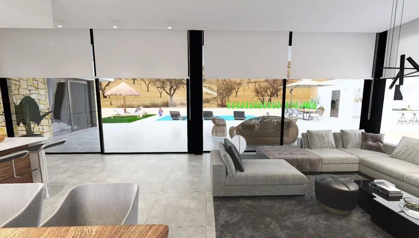 Living room of Houses for sale in Aspe  with Private garden and Swimming Pool