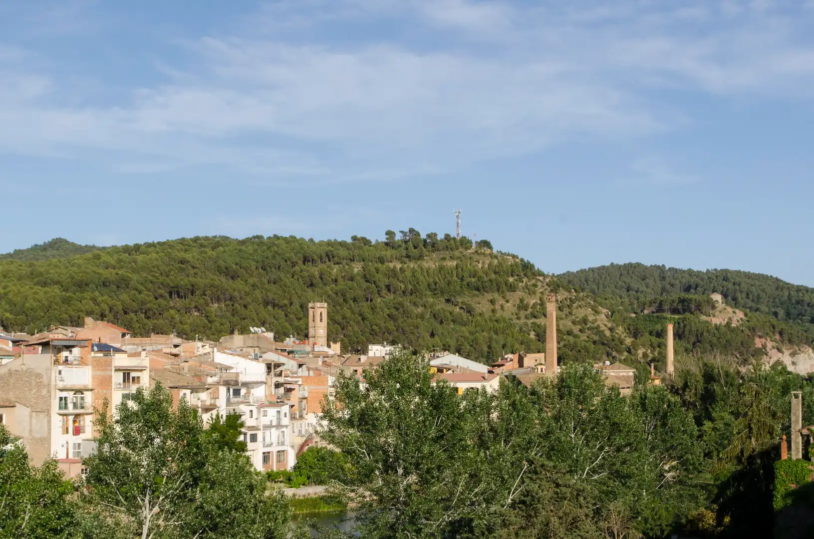 Exterior view of Flat for rent in Sallent  with Heating, Storage room and Oven