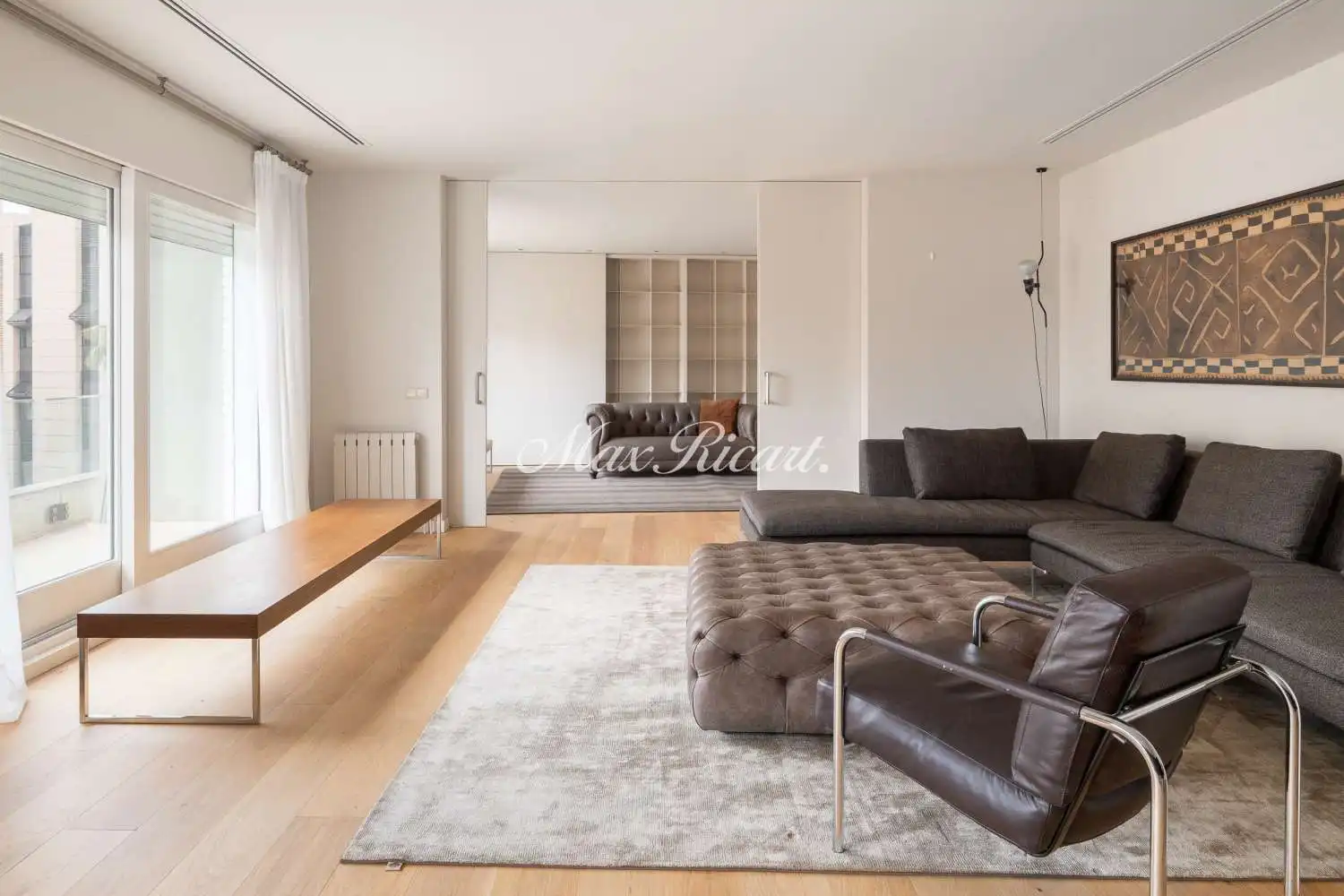 Sala d'estar de Àtic de lloguer en Barcelona amb Aire condicionat, Calefacció i Terrassa