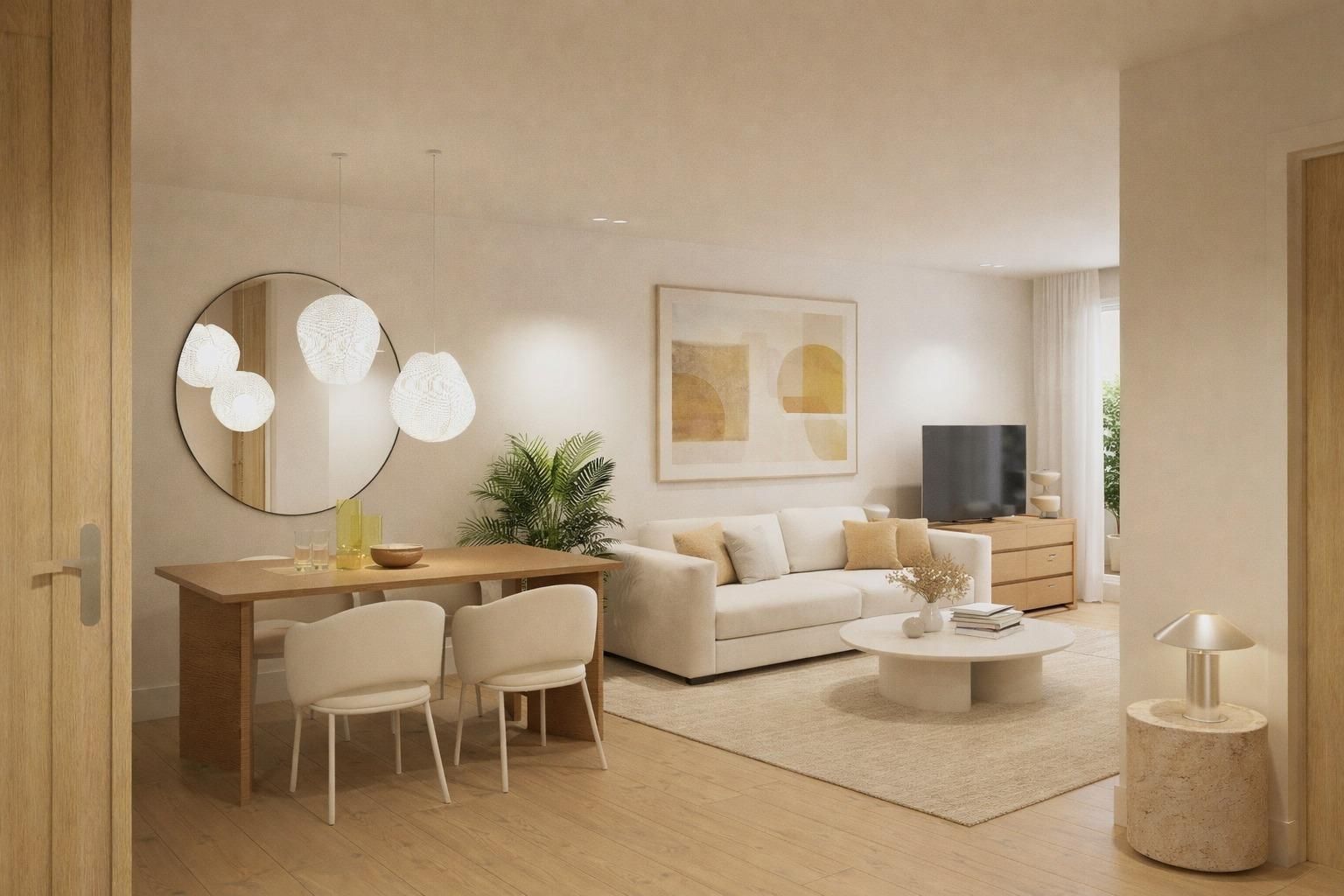 Wohnzimmer von Wohnungen zum Verkauf in Moncofa mit Klimaanlage und Terrasse