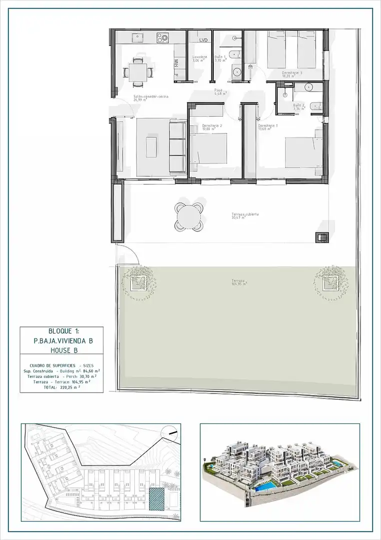 Apartment mit Terrasse zum Verkauf in Las Salinas, imagen 22