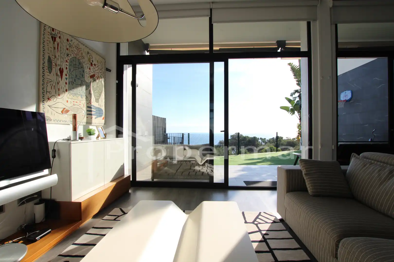 Living room of Detached homes for sale in Caldes d'Estrac  with Air Conditioner, Heating and Private garden