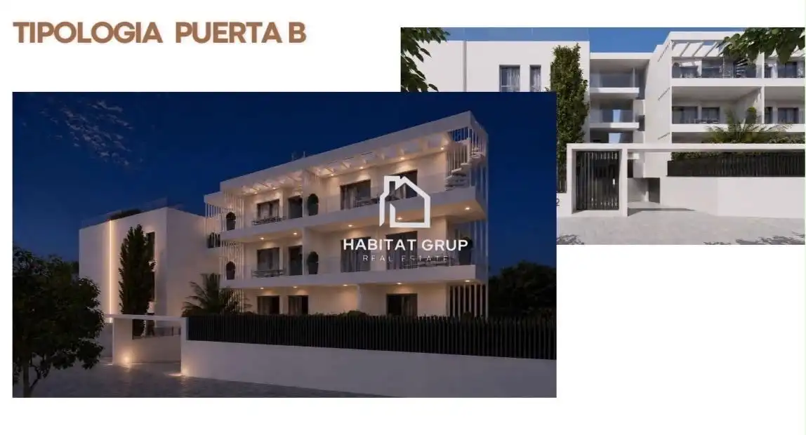Außenansicht von Wohnung zum Verkauf in Sant Antoni de Portmany mit Heizung und Terrasse