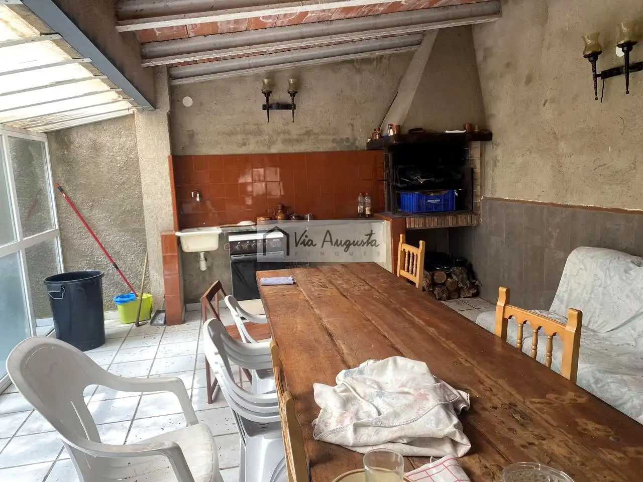 Cocina de Finca rústica en venta en Vandellòs i l'Hospitalet de l'Infant con Terraza, Trastero y Piscina