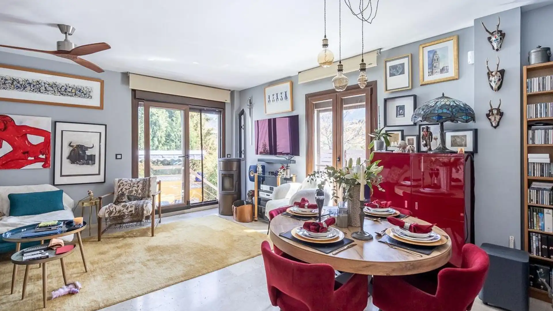 Dining room of Single-family semi-detached for sale in Monachil  with Air Conditioner, Private garden and Storage room