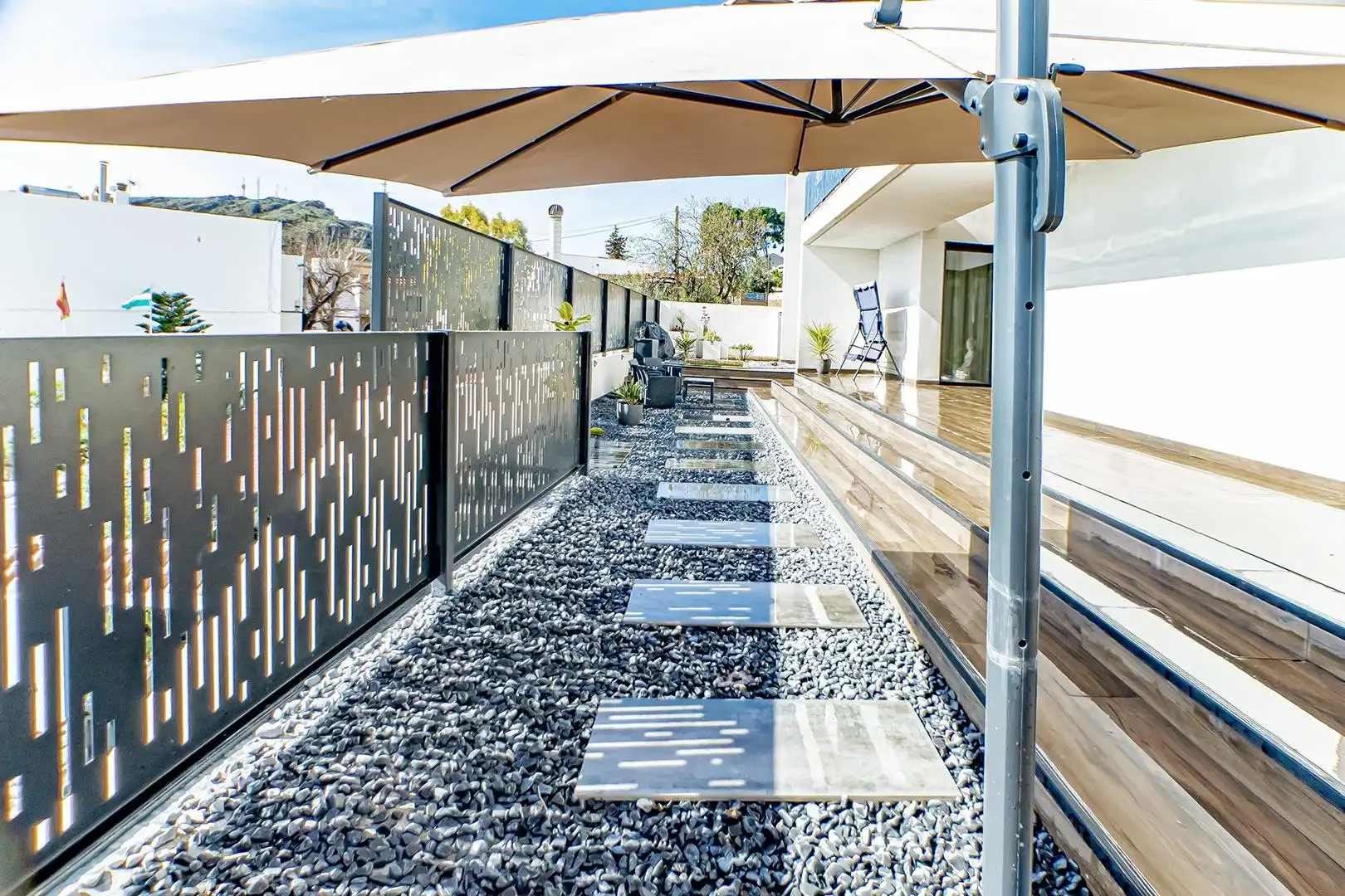 Terrassa de Casa o xalet en venda en Felix amb Jardí privat, Piscina i Balcó