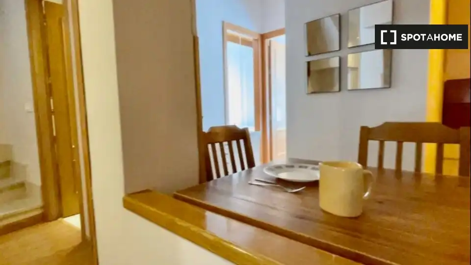 Dining room of Flat for rent in Madrid  with Air Conditioner, Heating and Furnished
