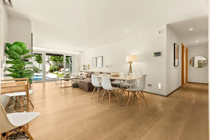 Living room of Houses for rent in Marbella  with Air Conditioner, Private garden and Terrace