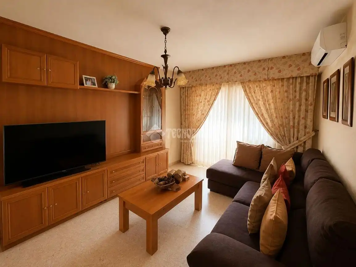 Living room of Flat for sale in Málaga  with Air Conditioner, Terrace and Storage room